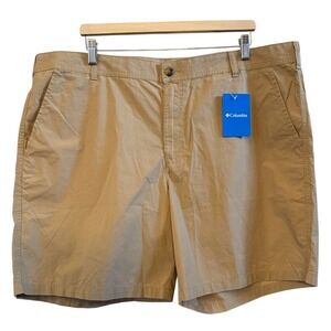 Men's NWT Columbia Camel Washed Out Regular Fit Shorts Size 42 Gorpcore Outdoor